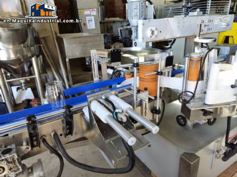 Automatic labeling machine for flat cylindrical bottles and jars Maqmundi