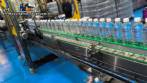 Complete water bottling line for carbonated drinks, triblock bottling machine, carbonator, labeler, BOPP baler