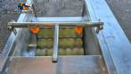 Washer and peeler for fresh fruits, vegetables, and tubers with abrasive brush rollers