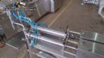 Semi-automatic pneumatic liquid filling machine with two nozzles