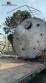 30,000 liter stainless steel storage tank with ladder