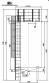 30,000 liter stainless steel storage tank with ladder