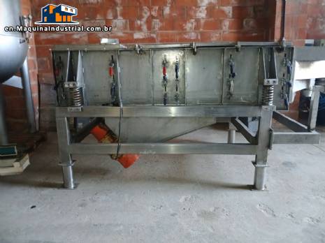 Stainless steel vibrating sieve for continuous sieving