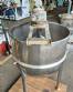 Stainless steel cooking pot, 300 liters.