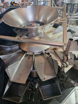 Masipack multihead packaging machine with 14 scales, 60 packages per minute.