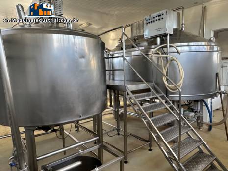 Queijomatic for making cheese paste Globo Inox 8,000 liters