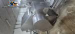Ibrasmak meat block cutter/breaker with Simetria grinder and conveyor belt.