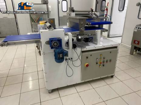 Pizza dough line for bread making, conical balling machine, continuous oven rolling machine FIMAK, Leader in Mechanical Industry, Gas Service Industrial