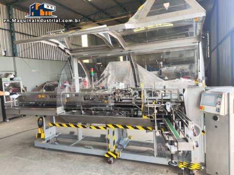 Fabrima Vertopac VP 120 vertical cartoner with medicine leaflet inserter