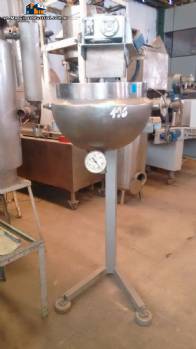 Stainless steel pan for 30 liters
