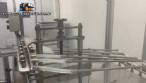 Linear filling machine with 7 filling nozzles