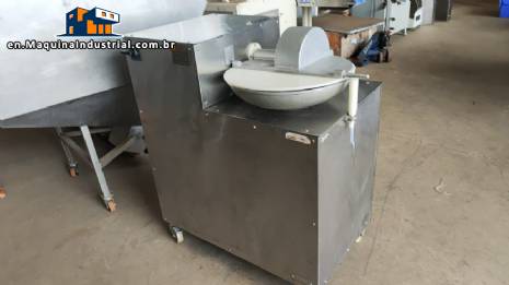 Stainless steel meat cutter processor with rotating knives