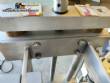 Labeling machine for dropper bottles with double printhead transparent stainless steel label