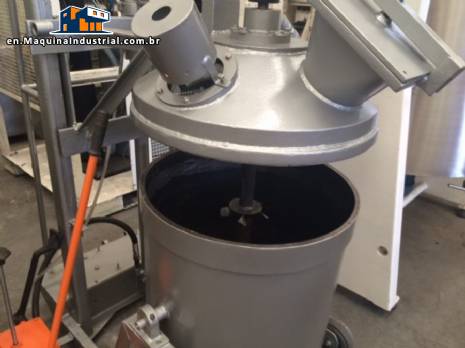 Mixing vacuum tank in stainless steel 150 L