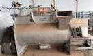 Coppi stainless steel paddle mixer for powders with chopper and side agitators.