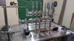 Linear filling machine with 6 pistons filling system