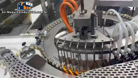 Bausch rotary filling and sealing machine for injectable glass ampoules in 316L stainless steel 24,000 units / hour
