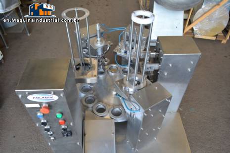 Stainless steel rotary dosing filler for Ablimak cups and jars