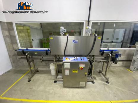 MKM Machines stainless steel sleeve shrink tunnel