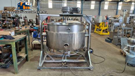 Stainless steel gas cooker, 600 liters.