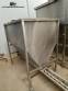 Stainless steel bagging storage silo with screw conveyor outlet