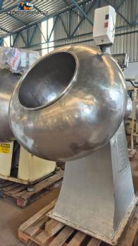 Incapi 250 liter stainless steel smooth coating pan