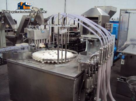 Filling / Capping 6 semiautomatic pistons 150 ml for liquid