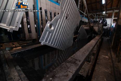 Complete line for industrial painting