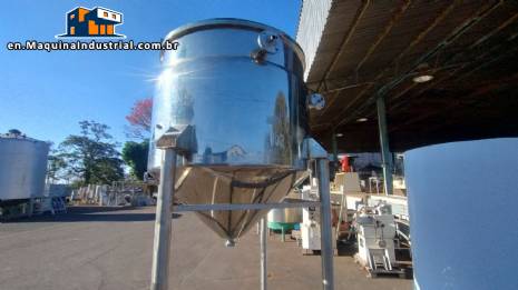 1800 liter stainless steel jacketed mixing tank