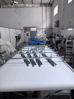 Bread dough divider/rounder, 12,000 units per hour, 4 channels.