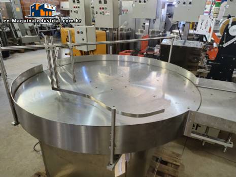 Stainless steel turntable feeder for 1200 mm Levapack jars